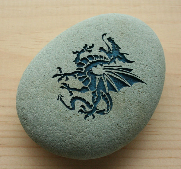 DRAGON Home Decor paperweight collections - engraved stone art