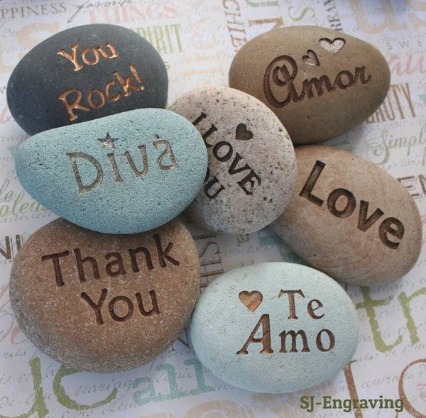 CUSTOM Engraving - Personalized your message stone