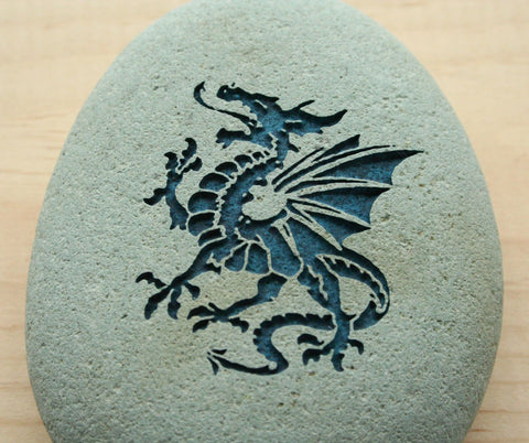 DRAGON Home Decor paperweight collections - engraved stone art