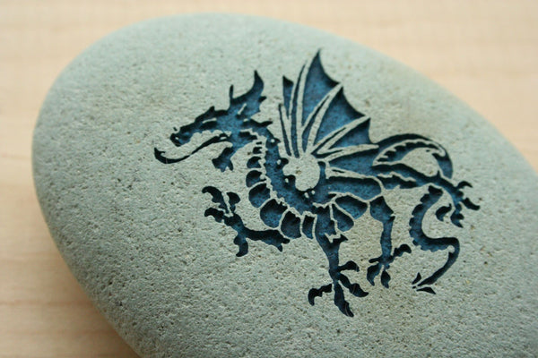 DRAGON Home Decor paperweight collections - engraved stone art