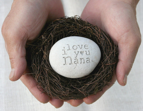 Grandmother gift  - message nest by SJ-Engraving