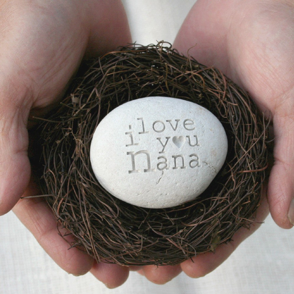 Grandmother gift  - message nest by SJ-Engraving