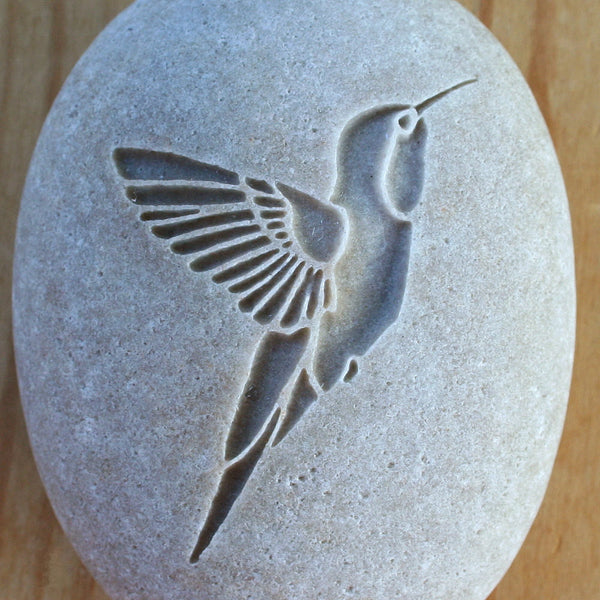 Hummingbird Stone Talisman - Home decor paperweight