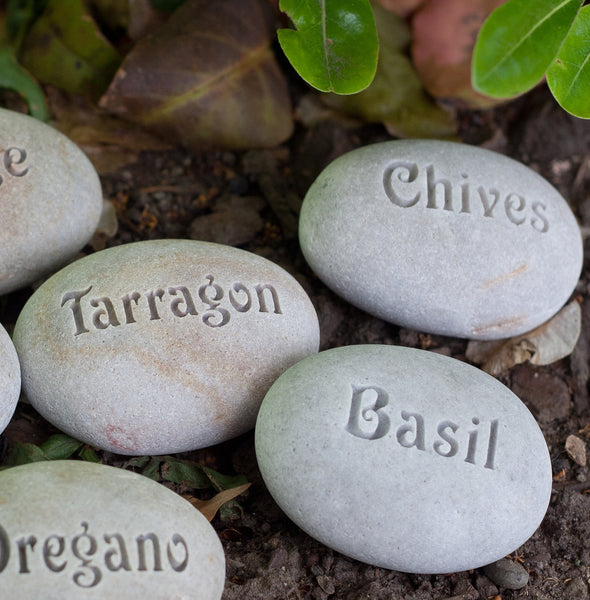 Custom Engraved Natural Garden Marker - Plant marker, herb marker