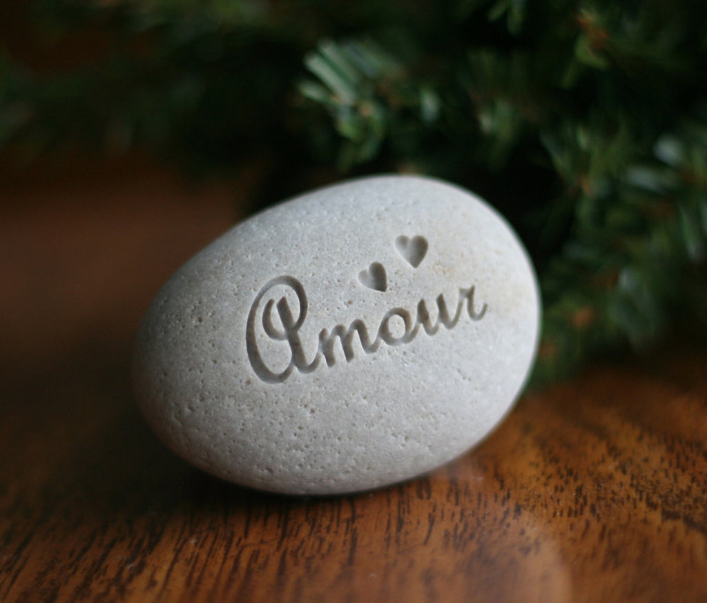 Gift for him for her - Amour - "love" in French