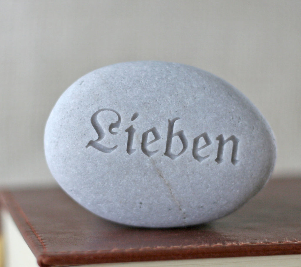 Lieben - Love in German - Engraved Ready Gift