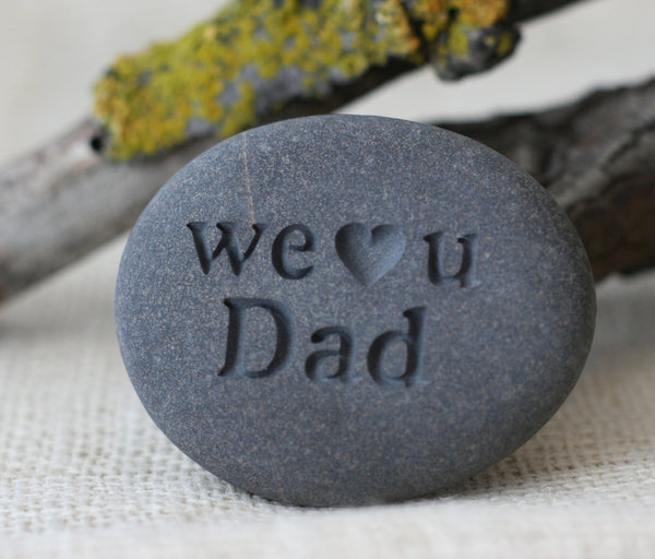 Engraved stone for dad, grandpa... - exclusive design by SJ-Engraving