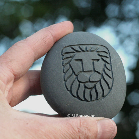 Lion Stone Talisman - Home decor paperweight