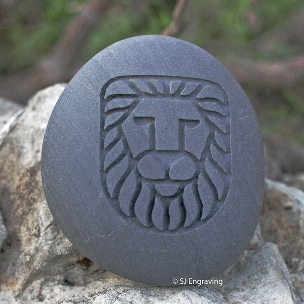 Lion Stone Talisman - Home decor paperweight